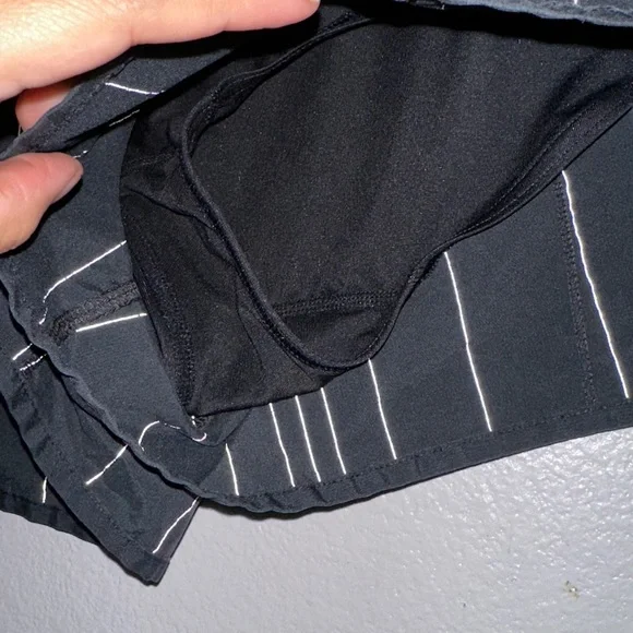 Lululemon Athletica Black Striped Athletic Shorts - Picture 4 of 5